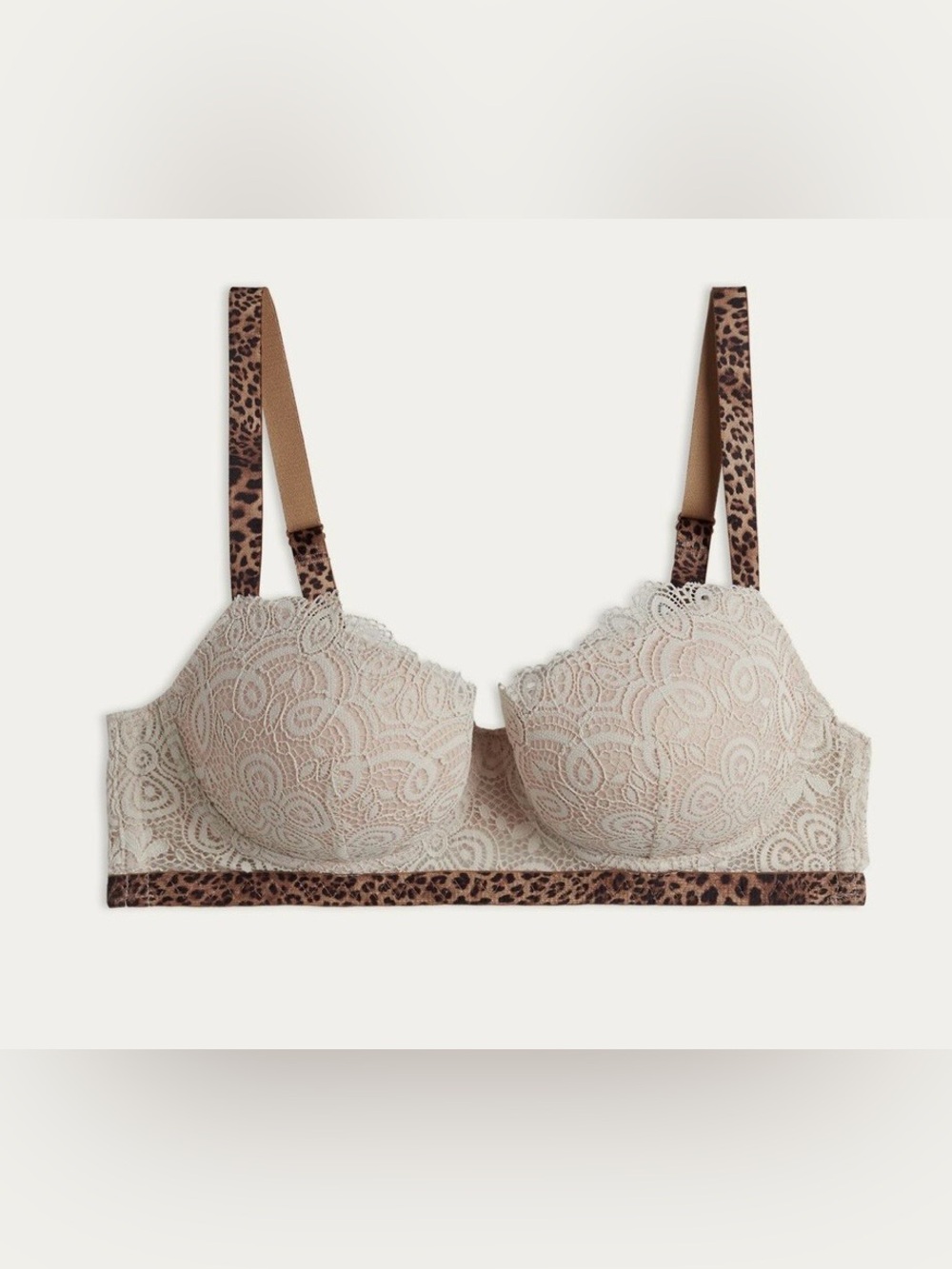 Lacy Leopard Sofia Balconette Bra Size 38D